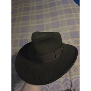 INDIANA JONES Brown Wool Felt Fedora Hat Cowboy Movie Officially Licensed Medium